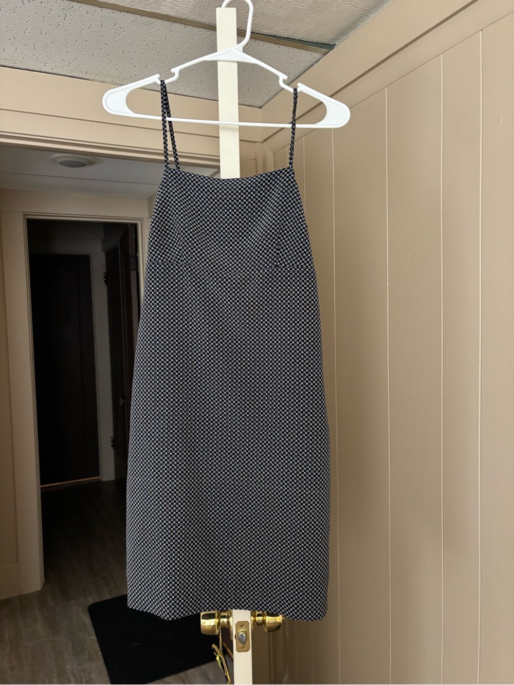 Blue and White Dress